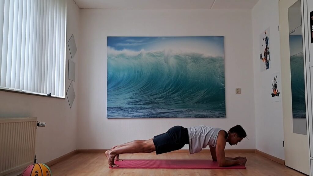 Plank Yoga pose for core strength and stability