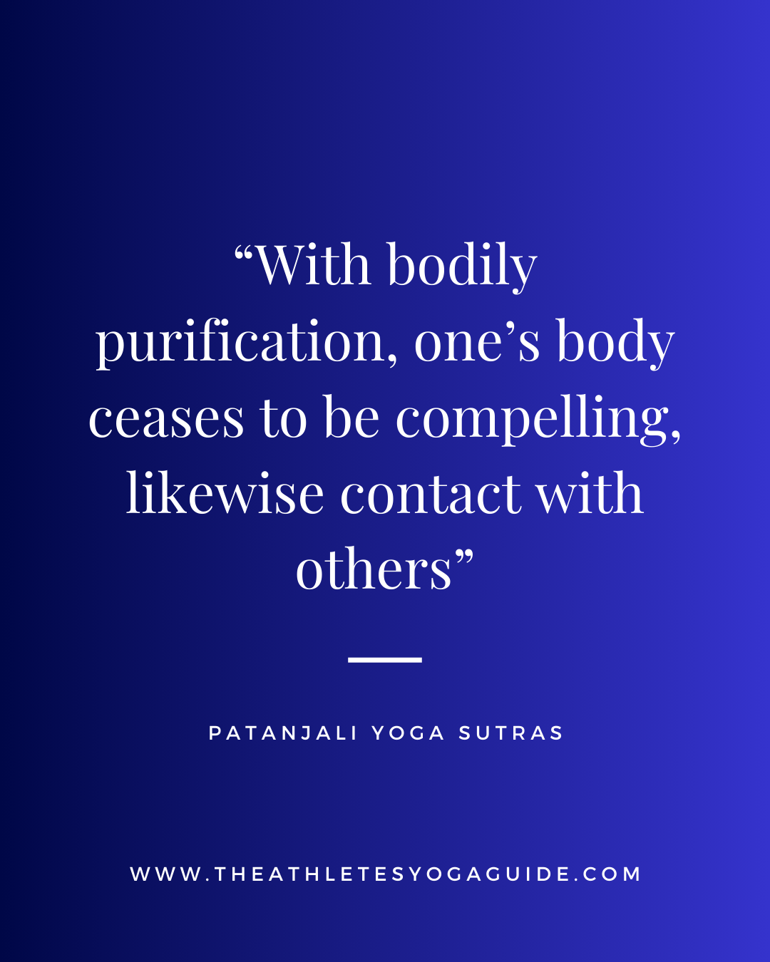 Bodily Purification in the Patanjali Yoga Sutras